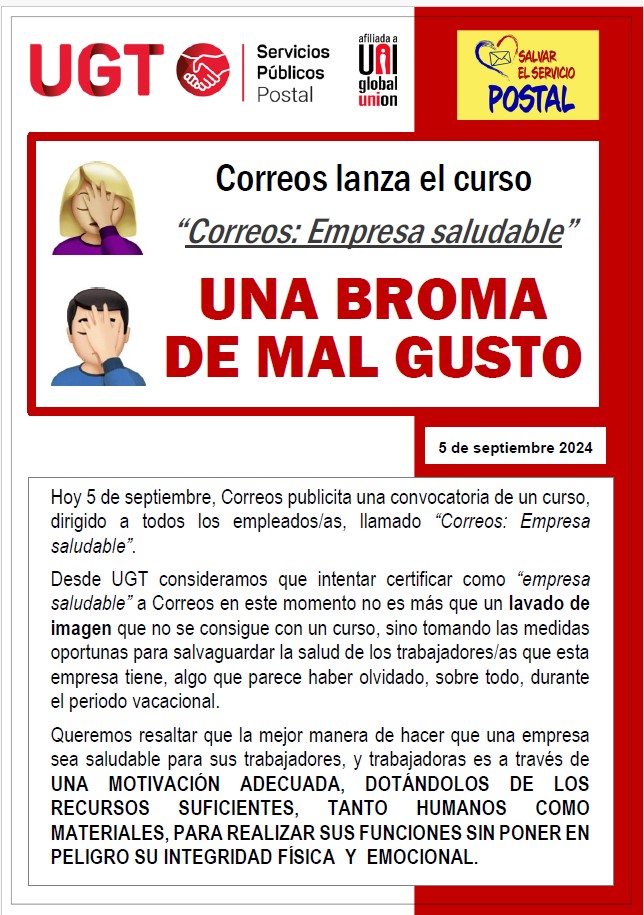 Informa Curso broma de mal gusto