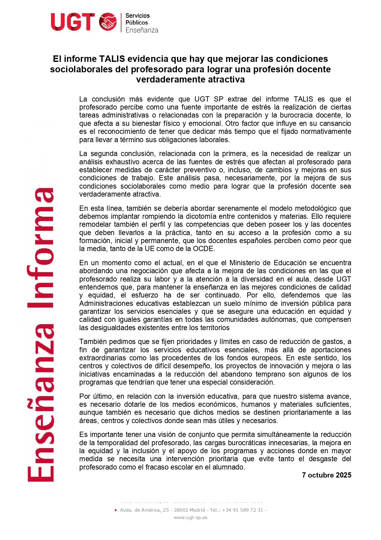 Enseñanza Informa INFORME TALIS page 0001 1