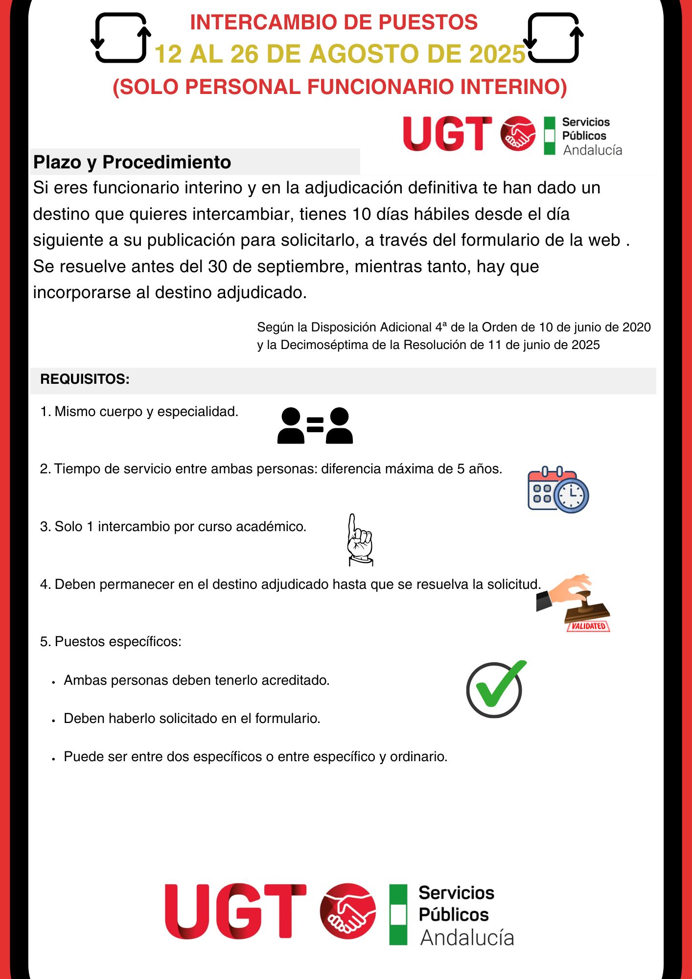 INTERCAMBIO DE PUESTOS